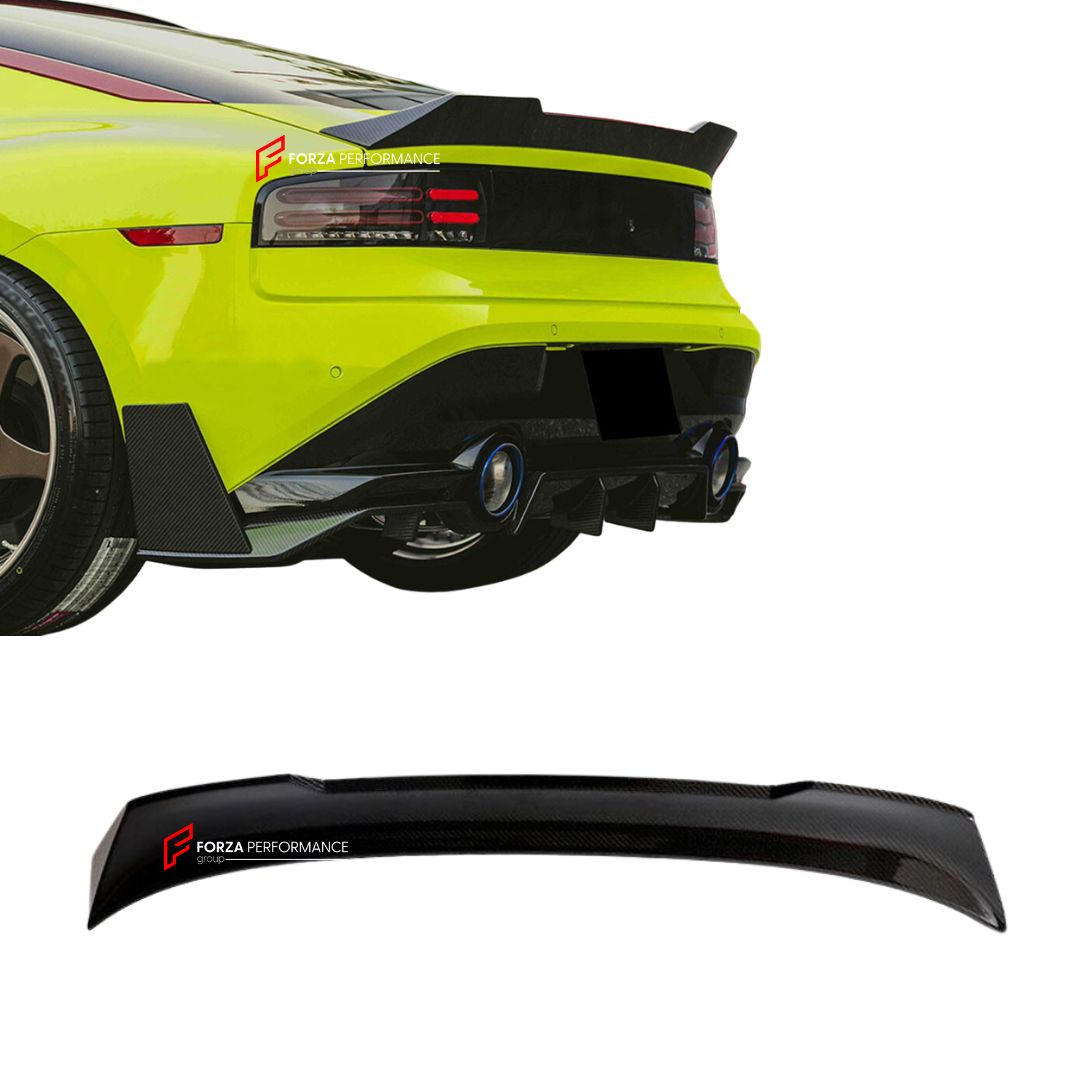 DRY CARBON REAR SPOILER for NISSAN Z 400Z RZ34 2023+ FORZA PERFORMANCE Custom Fit
Set includes:

Rear Spoiler
Material: Dry Carbon

NOTE: Professional installation is required.

Why “Contact Us for Pricing”?
We don’t display fixed prices because our goal is to offer you the most competitive deal possible. Product costs often decrease over time, and by requesting a quote, you’ll receive our most up-to-date price on market.

SECURED PAYMENT METHODS
PayPal (+4.4% fee)
Visa / Mastercard / American Express (thro