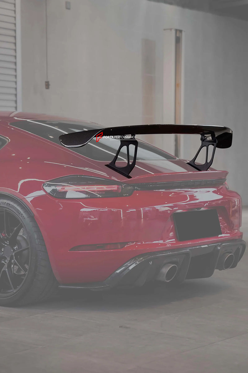 DRY CARBON REAR SPOILER for PORSCHE 718 982 GT4 2016+