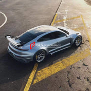 DRY CARBON REAR SPOILER for PORSCHE TAYCAN J1 TURBO CROSS TURISMO  Set includes:  Rear spoiler