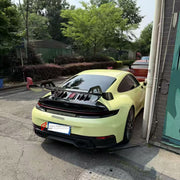 CONVERSION DRY CARBON REAR SPOILER WING for PORSCHE 911 992.1 2019 - 2025 UPGRADE to GT3 2022 - 2024

Set includes:

Rear Spoiler Wing
Engine Lid
Material: Dry Carbon

Note: Professional installation is required.