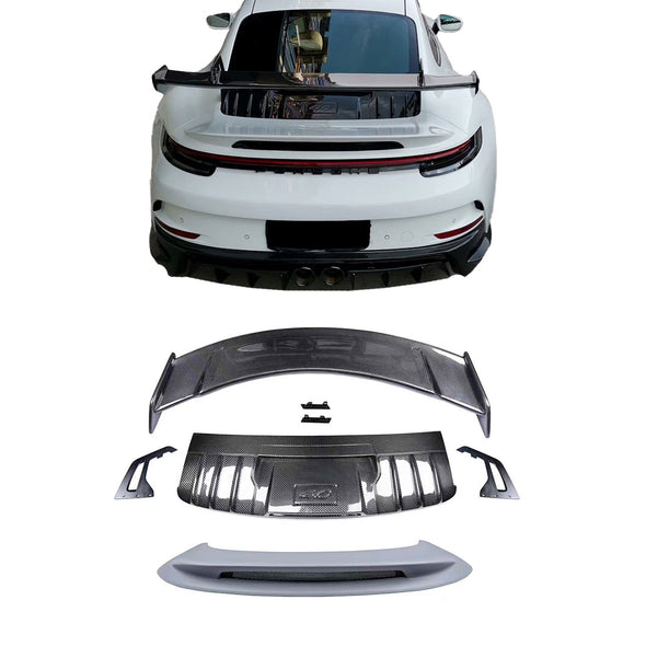 CONVERSION UPGRADE REAR WING SPOILER for PORSCHE 911 992.1 2019 - 2025 upgrade to GT3