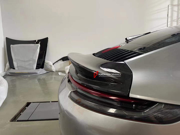 DRY CARBON REAR SPOILER DUCK TAIL GT3 STYLE FOR PORSCHE 911 992  Set includes:  Rear Spoiler