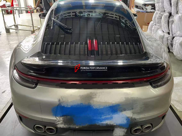 DRY CARBON REAR SPOILER DUCK TAIL GT3 STYLE FOR PORSCHE 911 992  Set includes:  Rear Spoiler