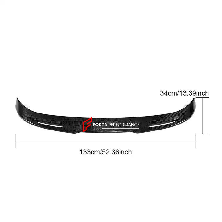 DRY CARBON REAR SPOILER V2 for ALFA ROMEO STELVIO 949 2017 - 2023  Set includes:  Rear Spoiler