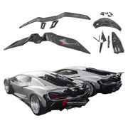 DRY CARBON REAR SPOILER WING AND ENGINE COVER for LAMBORGHINI REVUELTO 2023+ FORZA PERFORMANCE custom fit 1016 Industries Style

Set includes:
Rear Spoiler Wing
Engine Cover

Material: Dry Carbon

NOTE: Professional installation is required.