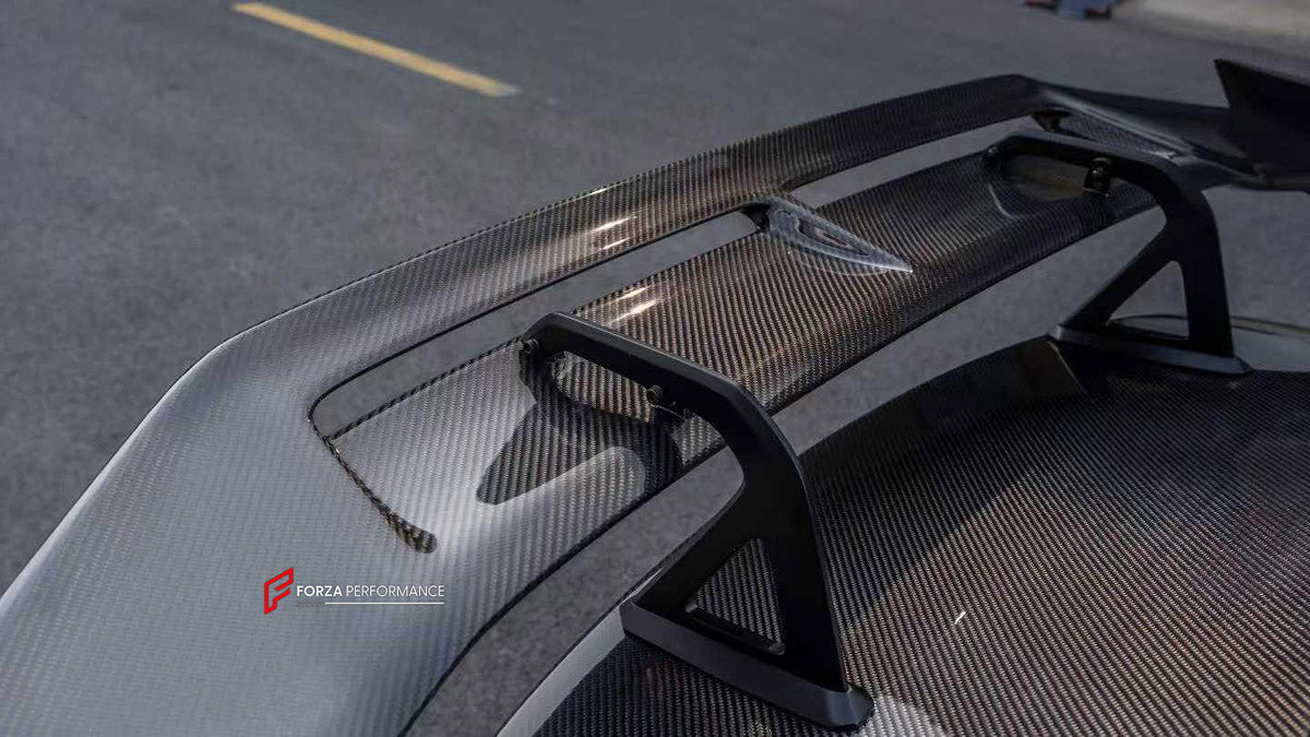 DRY CARBON REAR SPOILER WING AND TRUNK LID for XIAOMI SU7 ULTRA 2025+

Set includes:
Rear Spoiler Wing
Trunk Lid

Material: Dry Carbon

NOTE: Professional installation is required.