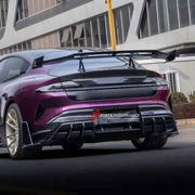 DRY CARBON REAR SPOILER WING AND TRUNK LID for XIAOMI SU7 ULTRA 2025+

Set includes:
Rear Spoiler Wing
Trunk Lid

Material: Dry Carbon

NOTE: Professional installation is required.