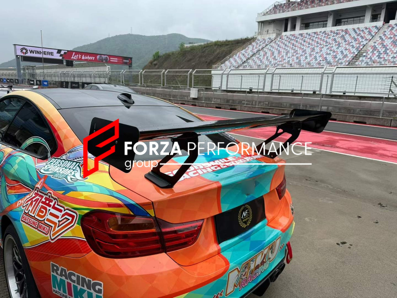 DRY CARBON REAR SPOILER WING for BMW M4 F82 2014 - 2020 Forza Performance custom fit buy dry carbon rear spoiler wing
