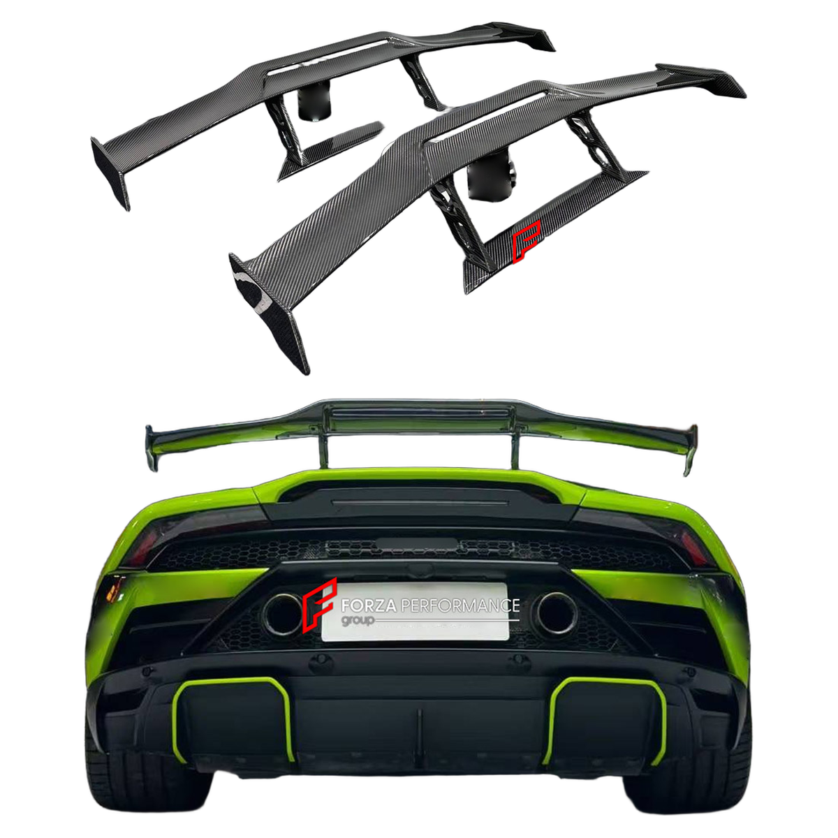 DRY CARBON REAR SPOILER WING for LAMBORGHINI HURACAN EVO 2019 - 2024

Set includes:
Rear Spoiler Wing

Material: Dry Carbon

NOTE: Professional installation is required.