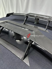 DRY CARBON REAR SPOILER WING for LAMBORGHINI HURACAN EVO 2019 - 2024

Set includes:
Rear Spoiler Wing

Material: Dry Carbon

NOTE: Professional installation is required.