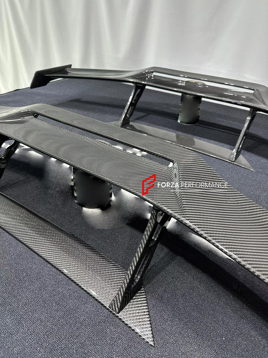 DRY CARBON REAR SPOILER WING for LAMBORGHINI HURACAN EVO 2019 - 2024

Set includes:
Rear Spoiler Wing

Material: Dry Carbon

NOTE: Professional installation is required.