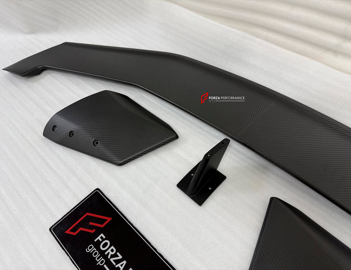 DRY CARBON REAR SPOILER WING for LAMBORGHINI REVUELTO 2023+ FORZA PERFORMANCE Vorsteiner
Set includes:

Rear Spoiler Wing
Material: Dry Carbon

NOTE: Professional installation is required.