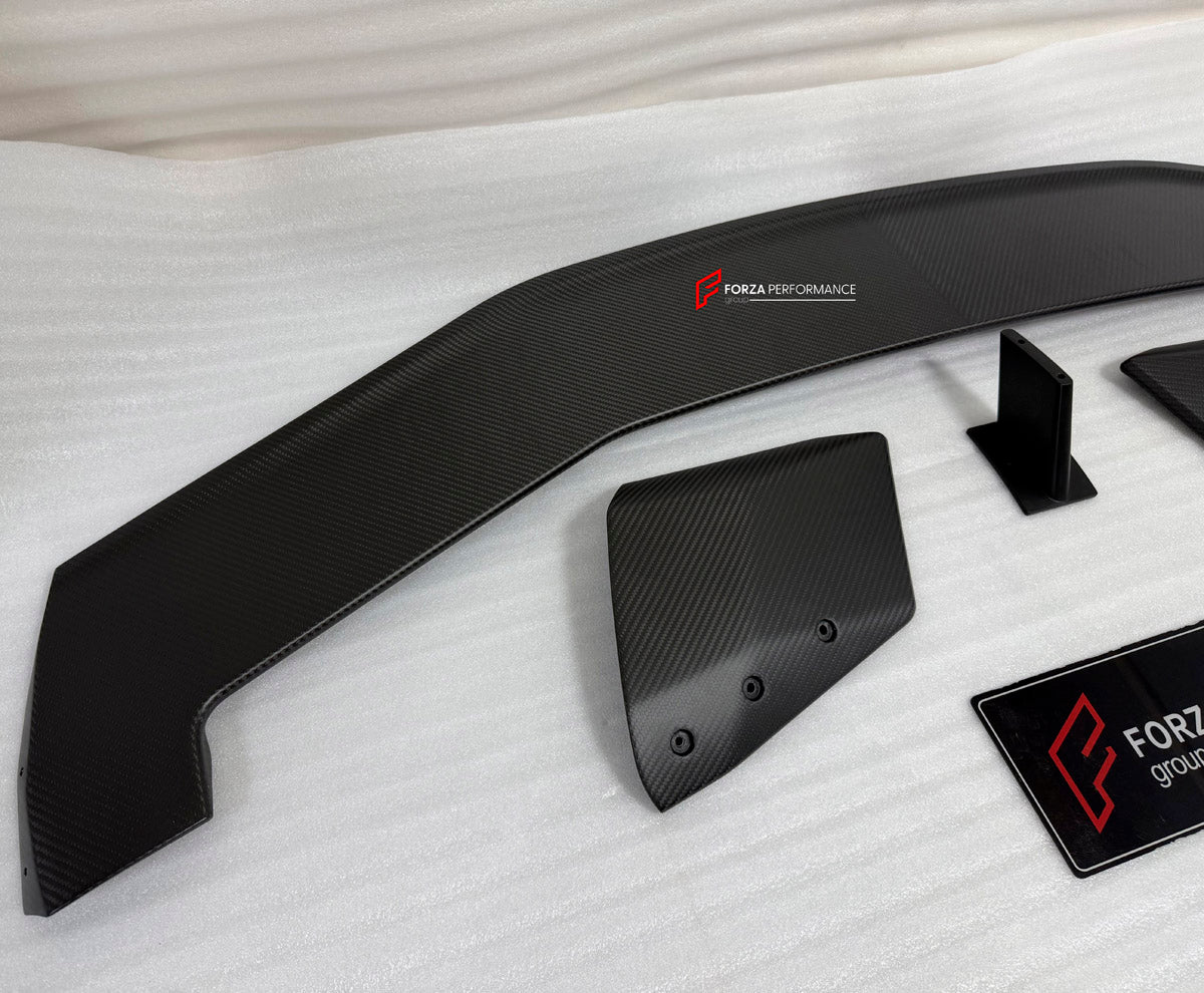 DRY CARBON REAR SPOILER WING for LAMBORGHINI REVUELTO 2023+ FORZA PERFORMANCE Vorsteiner
Set includes:

Rear Spoiler Wing
Material: Dry Carbon

NOTE: Professional installation is required.