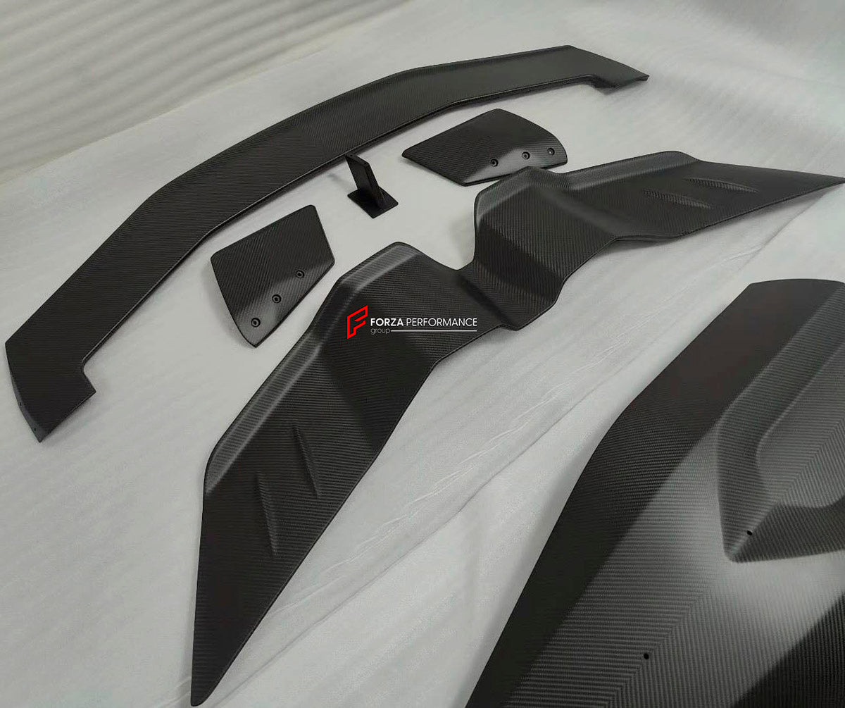 DRY CARBON REAR SPOILER WING for LAMBORGHINI REVUELTO 2023+ FORZA PERFORMANCE Vorsteiner
Set includes:

Rear Spoiler Wing
Material: Dry Carbon

NOTE: Professional installation is required.