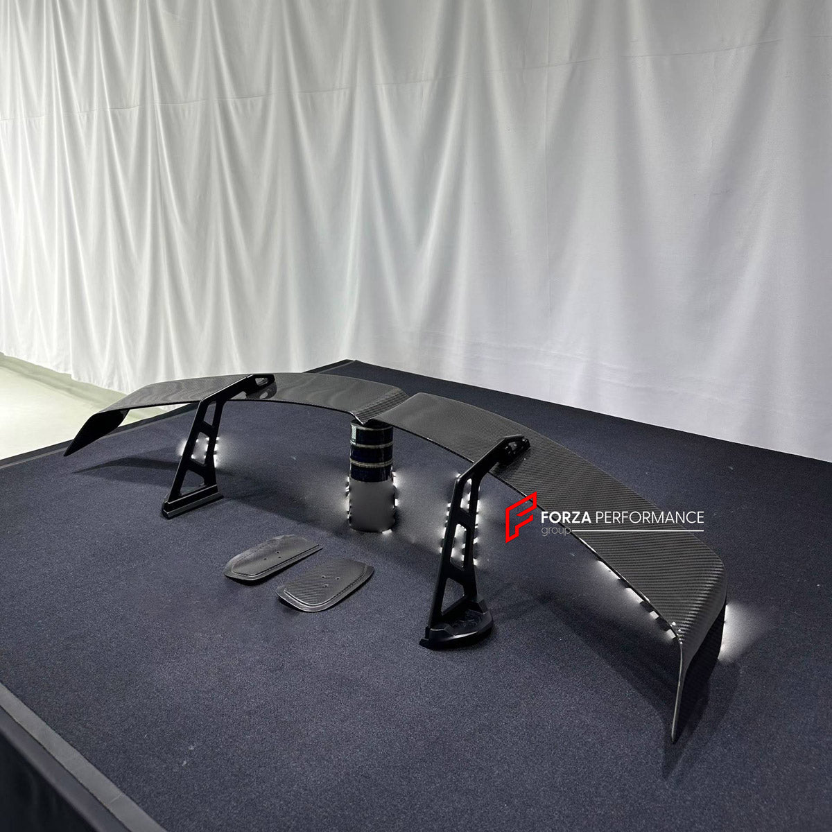 DRY CARBON REAR SPOILER WING for MASERATI MC20 2020+ FORZA PERFORMANCE custom fit GT2 Style

Set includes:
Rear Spoiler Wing

Material: Dry Carbon

NOTE: Professional installation is required.