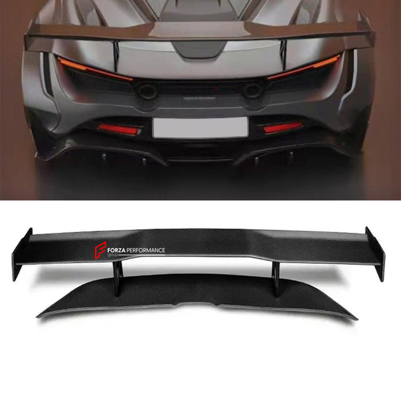 DRY CARBON REAR SPOILER WING for MCLAREN 720S 2017 - 2023