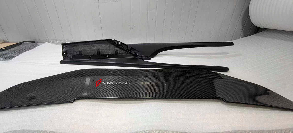DRY CARBON REAR SPOILER WING for MCLAREN ARTURA 2021+ FORZA PERFORMANCE Novitec
Set includes:

Rear Spoiler Wing
Material: Dry Carbon

NOTE: Professional installation is required.