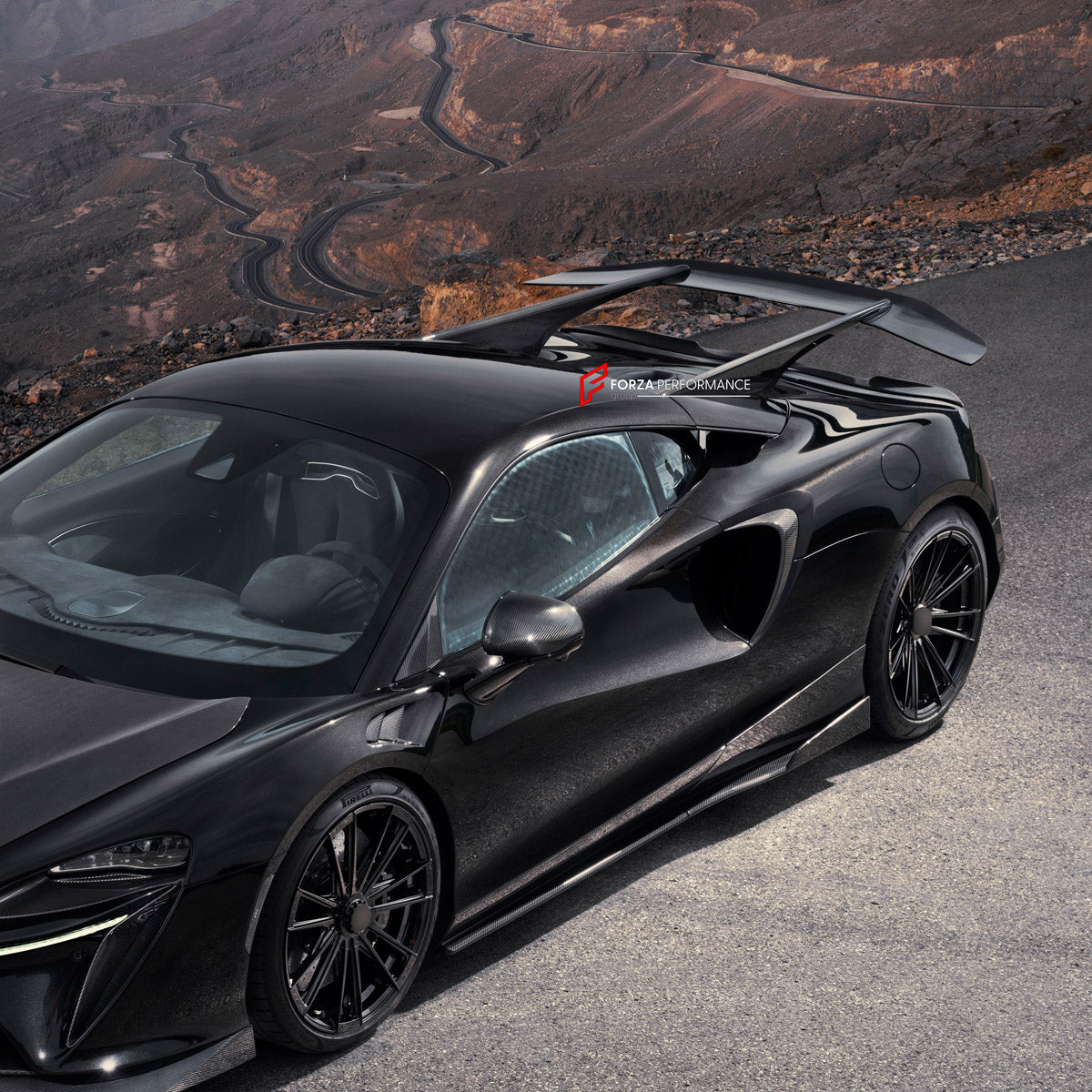 DRY CARBON REAR SPOILER WING for MCLAREN ARTURA 2021+ FORZA PERFORMANCE Novitec
Set includes:

Rear Spoiler Wing
Material: Dry Carbon

NOTE: Professional installation is required.