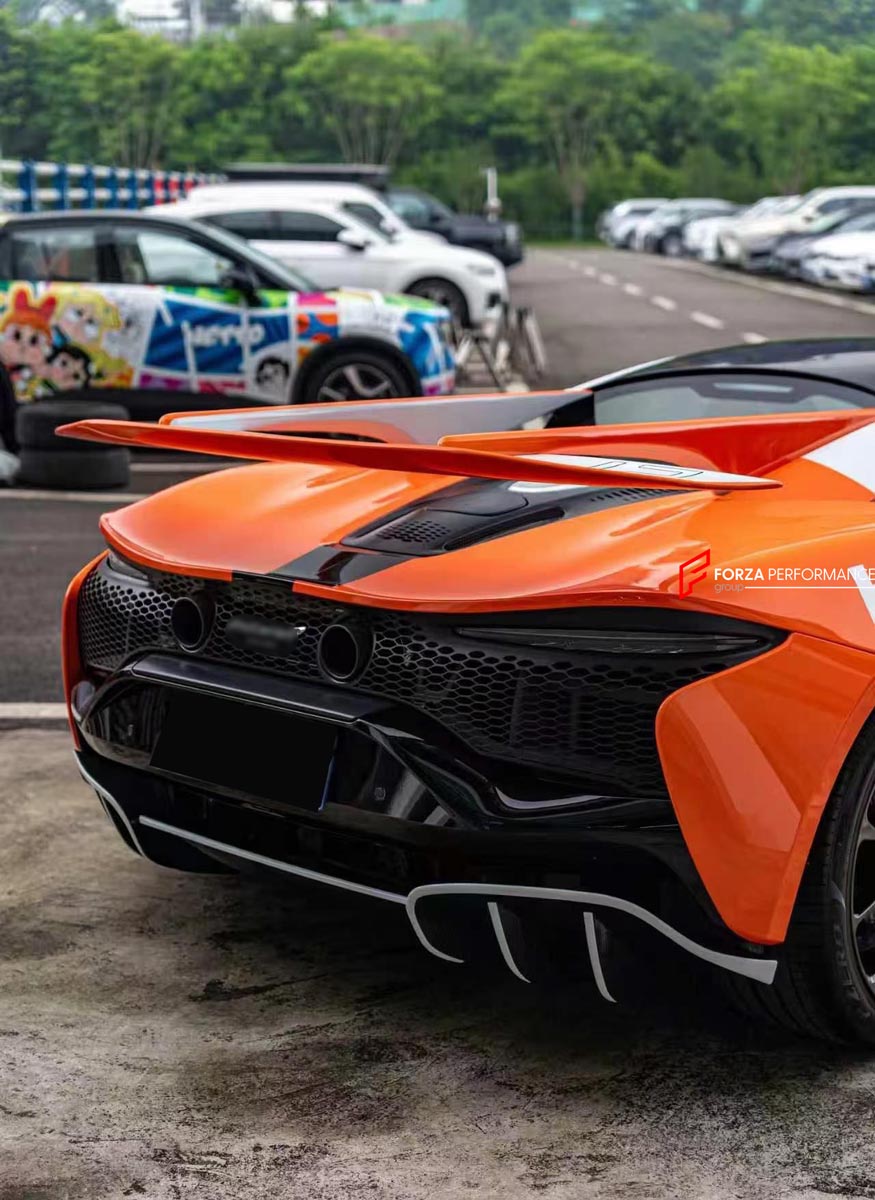 DRY CARBON REAR SPOILER WING for MCLAREN ARTURA 2021+ FORZA PERFORMANCE Novitec
Set includes:

Rear Spoiler Wing
Material: Dry Carbon

NOTE: Professional installation is required.