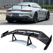 DRY CARBON REAR SPOILER WING for MERCEDES-BENZ AMG GT55 GT63 C192 2024+

Set includes:
Rear Spoiler Wing

Material: Dry Carbon

NOTE: Professional installation is required.
