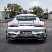 DRY CARBON REAR SPOILER WING for MERCEDES-BENZ AMG GT55 GT63 C192 2024+

Set includes:
Rear Spoiler Wing

Material: Dry Carbon

NOTE: Professional installation is required.