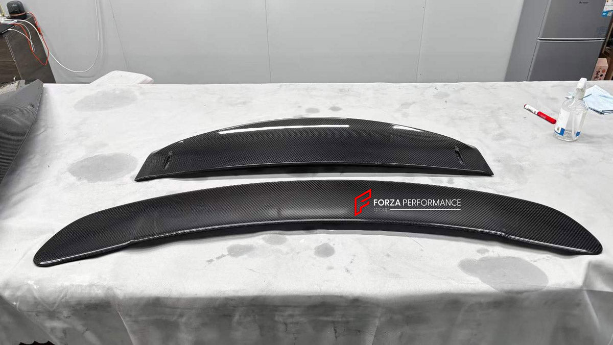DRY CARBON REAR SPOILER WING for MERCEDES-BENZ AMG GT43 GT55 GT63 C192 COUPE 2024+

Set includes:
Rear Spoiler Wing

Material: Dry Carbon

NOTE: Professional installation is required.