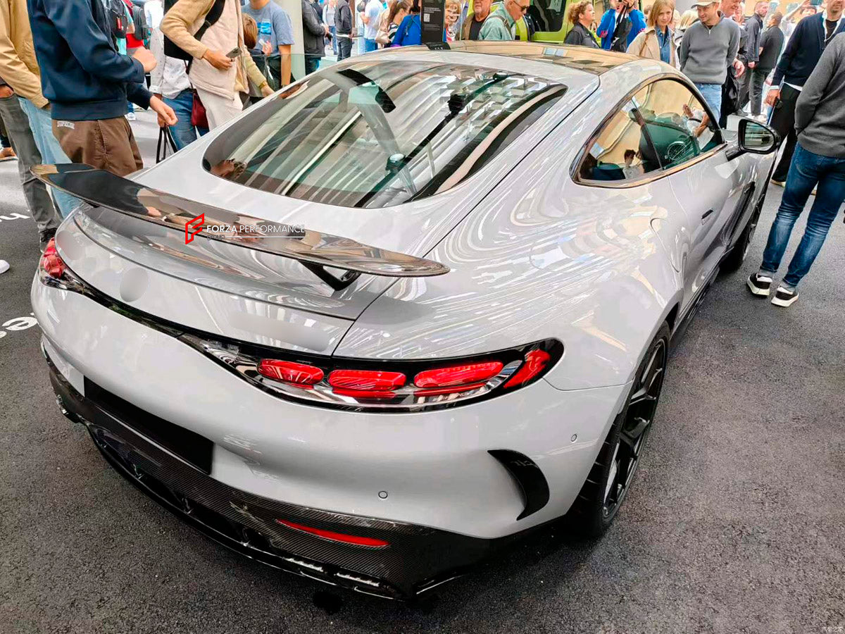 Dry Carbon Rear Spoiler Wing for Mercedes Benz AMG W192 GT50 GT63 2024+
Set includes:

Rear Spoiler Wing
Material: Dry Carbon

NOTE: Professional installation is required.