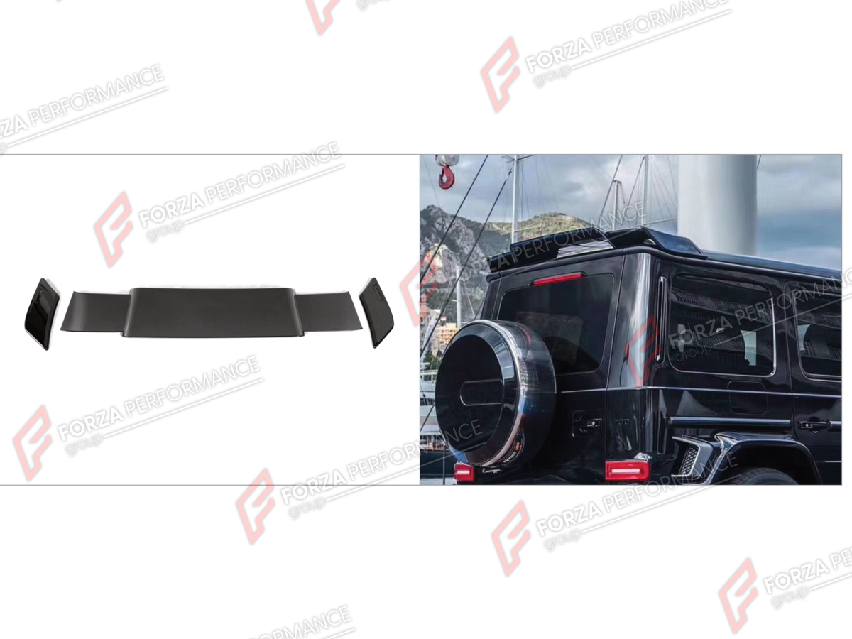 DRY CARBON REAR SPOILER WING for MERCEDES-BENZ G-CLASS W464 2019 - 2024

Set includes:
Rear Spoiler Wing

Material: Dry Carbon

NOTE: Professional installation is required.
