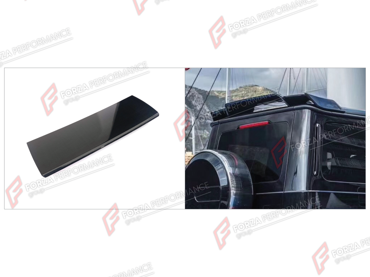 DRY CARBON REAR SPOILER WING for MERCEDES-BENZ G-CLASS W464 2019 - 2024

Set includes:
Rear Spoiler Wing

Material: Dry Carbon

NOTE: Professional installation is required.