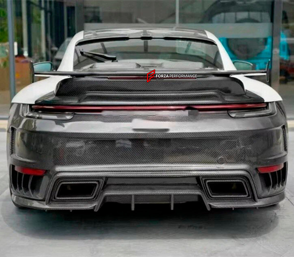 DRY CARBON Rear Spoiler Wing for Porsche 911 992 2019+
Set includes:

Rear Spoiler Wing
Material: Dry Carbon

NOTE: Professional installation is required.