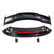 DRY CARBON Rear Spoiler Wing for Porsche 911 992 2019+
Set includes:

Rear Spoiler Wing
Material: Dry Carbon

NOTE: Professional installation is required.