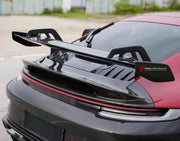 DRY CARBON Rear Spoiler Wing for Porsche 911 992 GT3 2019+
Set includes:

Rear Spoiler Wing
Material: Dry Carbon

NOTE: Professional installation is required.