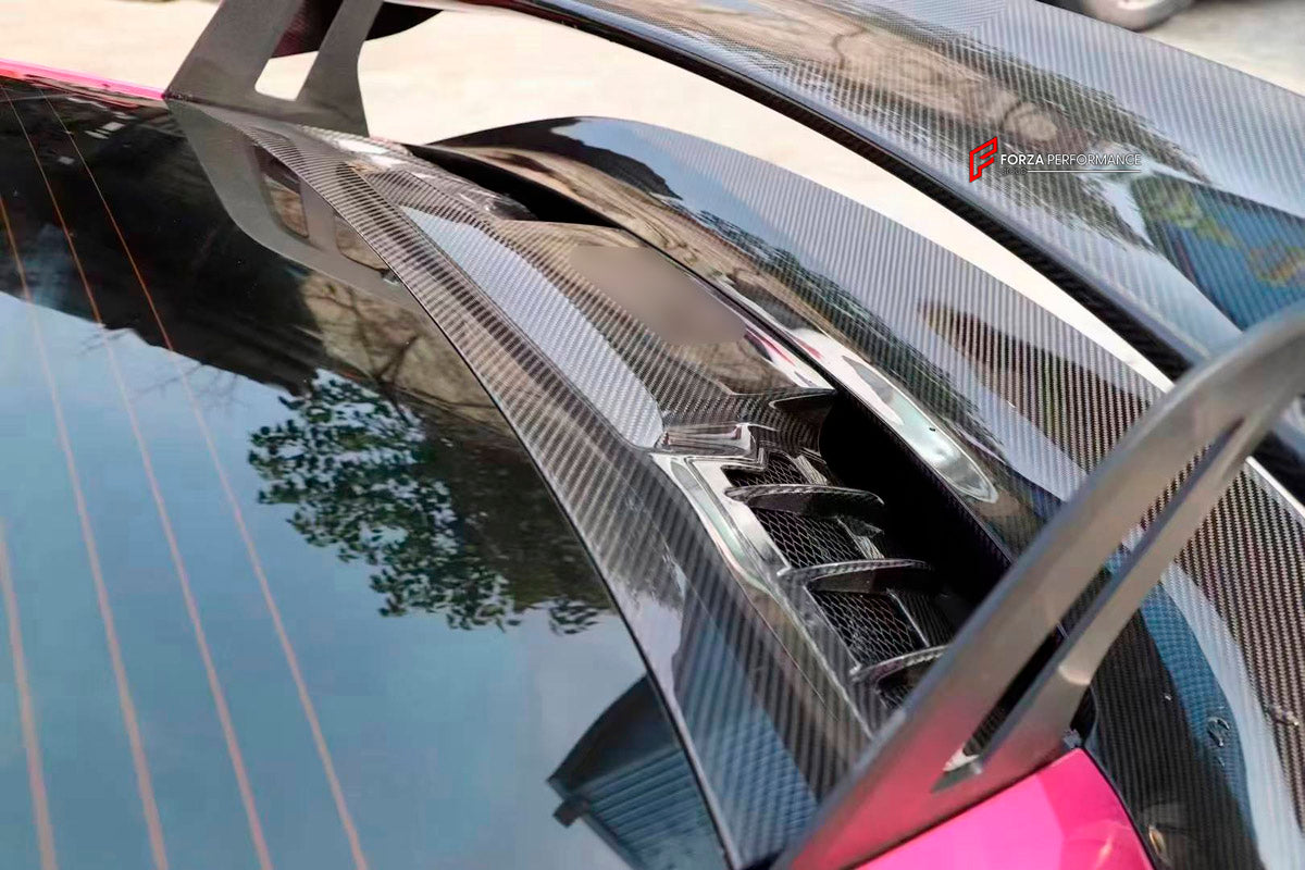 DRY CARBON Rear Spoiler Wing for Porsche 911 992 GT3 2019+
Set includes:

Rear Spoiler Wing
Material: Dry Carbon

NOTE: Professional installation is required.