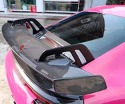 DRY CARBON Rear Spoiler Wing for Porsche 911 992 GT3 2019+
Set includes:

Rear Spoiler Wing
Material: Dry Carbon

NOTE: Professional installation is required.