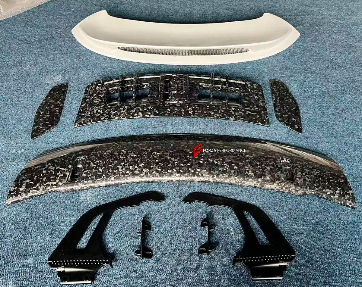 DRY CARBON Rear Spoiler Wing for Porsche 911 992 GT3 2019+
Set includes:

Rear Spoiler Wing
Material: Dry Carbon

NOTE: Professional installation is required.