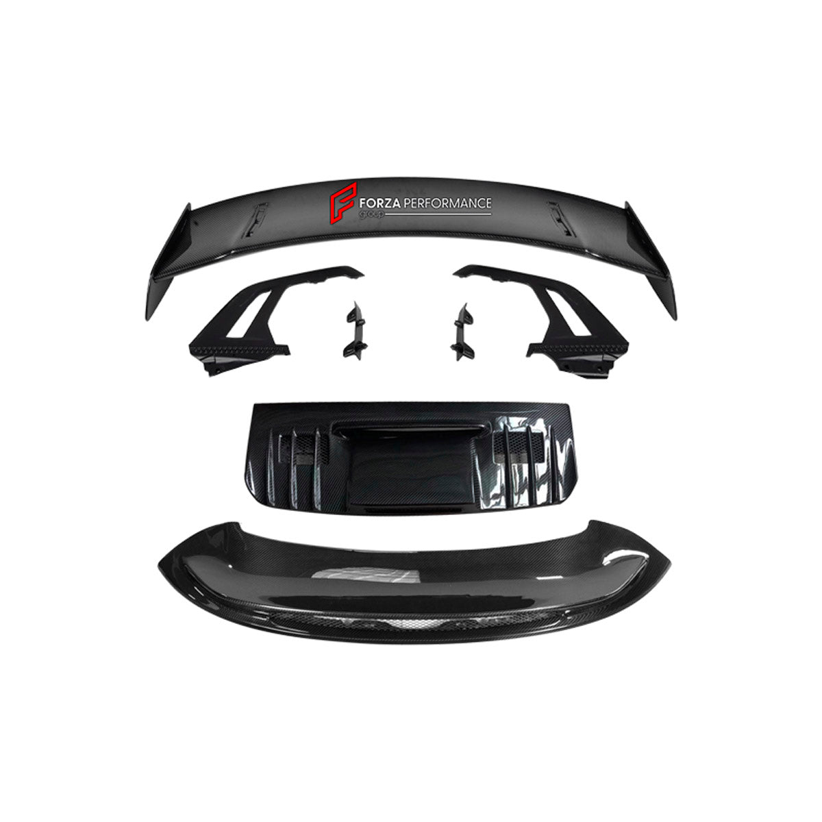 DRY CARBON Rear Spoiler Wing for Porsche 911 992 GT3 2019+
Set includes:

Rear Spoiler Wing
Material: Dry Carbon

NOTE: Professional installation is required.