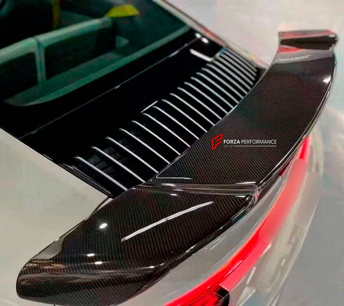 DRY CARBON Rear Spoiler Wing for Porsche 911 992 Turbo 2019+
Set includes:

Rear Spoiler Wing
Material: Dry Carbon

NOTE: Professional installation is required.