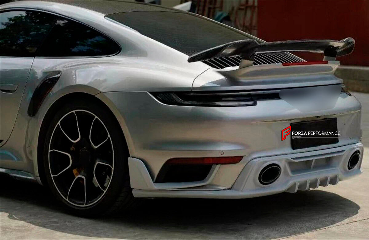DRY CARBON Rear Spoiler Wing for Porsche 911 992 Turbo 2019+
Set includes:

Rear Spoiler Wing
Material: Dry Carbon

NOTE: Professional installation is required.