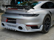 DRY CARBON Rear Spoiler Wing for Porsche 911 992 Turbo 2019+
Set includes:

Rear Spoiler Wing
Material: Dry Carbon

NOTE: Professional installation is required.