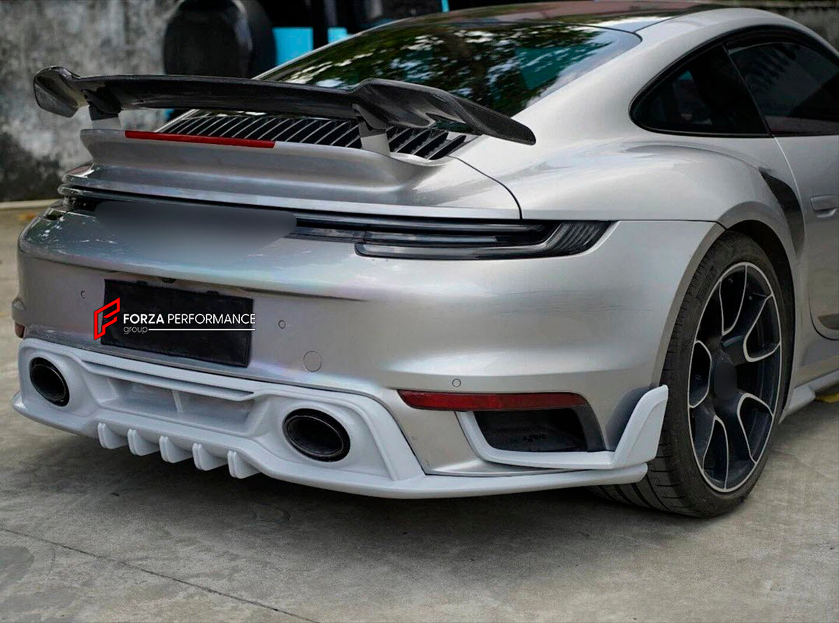DRY CARBON Rear Spoiler Wing for Porsche 911 992 Turbo 2019+
Set includes:

Rear Spoiler Wing
Material: Dry Carbon

NOTE: Professional installation is required.