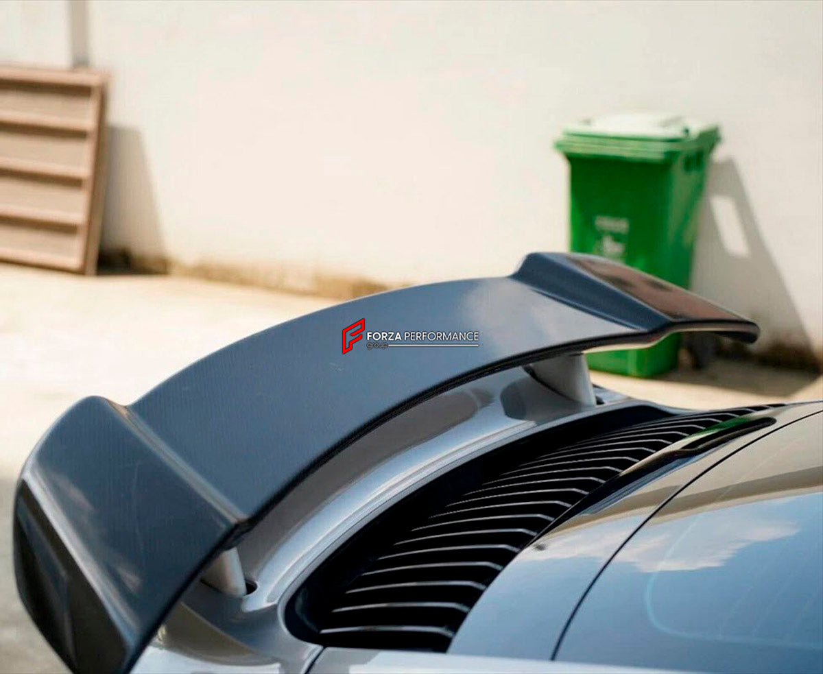 DRY CARBON Rear Spoiler Wing for Porsche 911 992 Turbo 2019+
Set includes:

Rear Spoiler Wing
Material: Dry Carbon

NOTE: Professional installation is required.