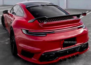 DRY CARBON Rear Spoiler Wing for Porsche 911 992 Turbo 2019+
Set includes:

Rear Spoiler Wing
Material: Dry Carbon

NOTE: Professional installation is required.