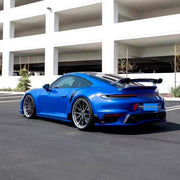 DRY CARBON Rear Spoiler Wing for Porsche 911 992 Turbo 2019+
Set includes:

Rear Spoiler Wing
Material: Dry Carbon

NOTE: Professional installation is required.