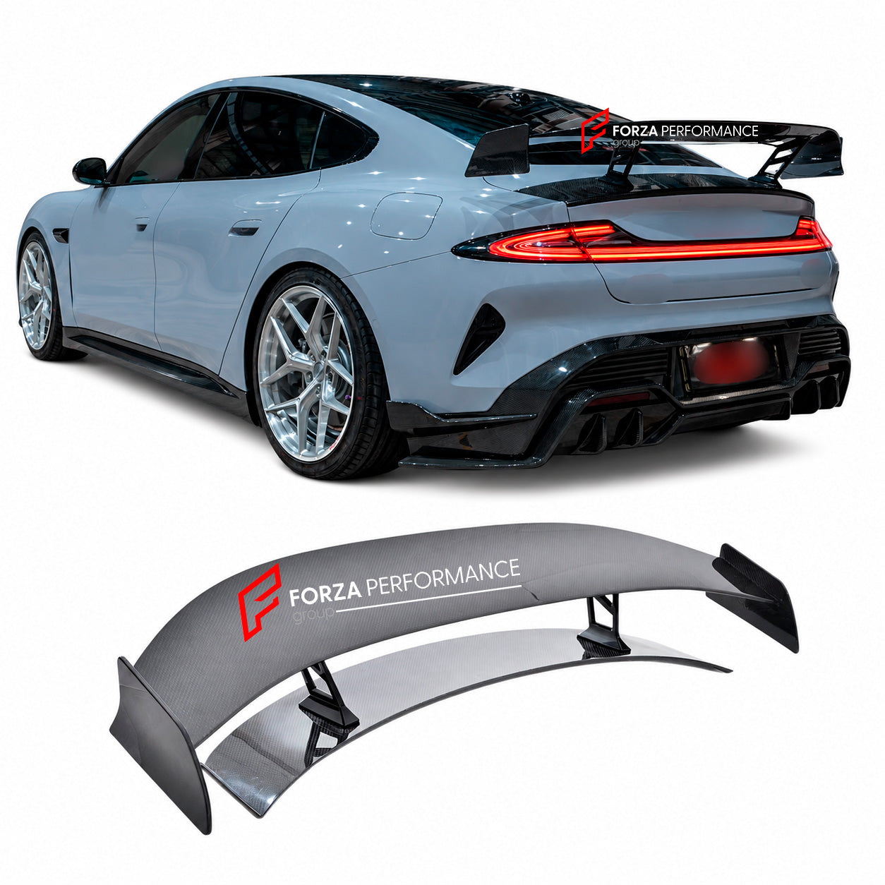 DRY CARBON REAR SPOILER WING for XIAOMI SU7 2024+ FORZA PERFORMANCE custom fit buy CGW style design