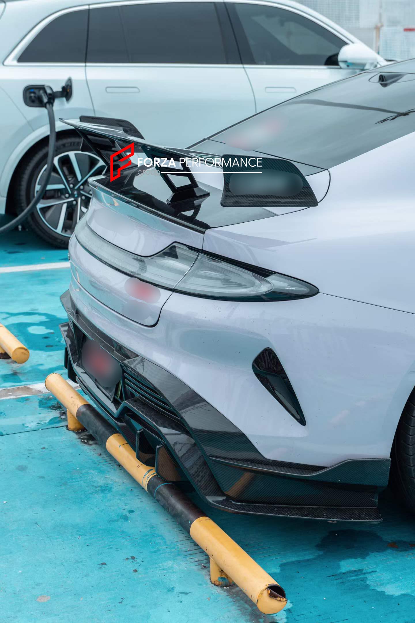 DRY CARBON REAR SPOILER WING for XIAOMI SU7 2024+ FORZA PERFORMANCE custom fit buy CGW style design