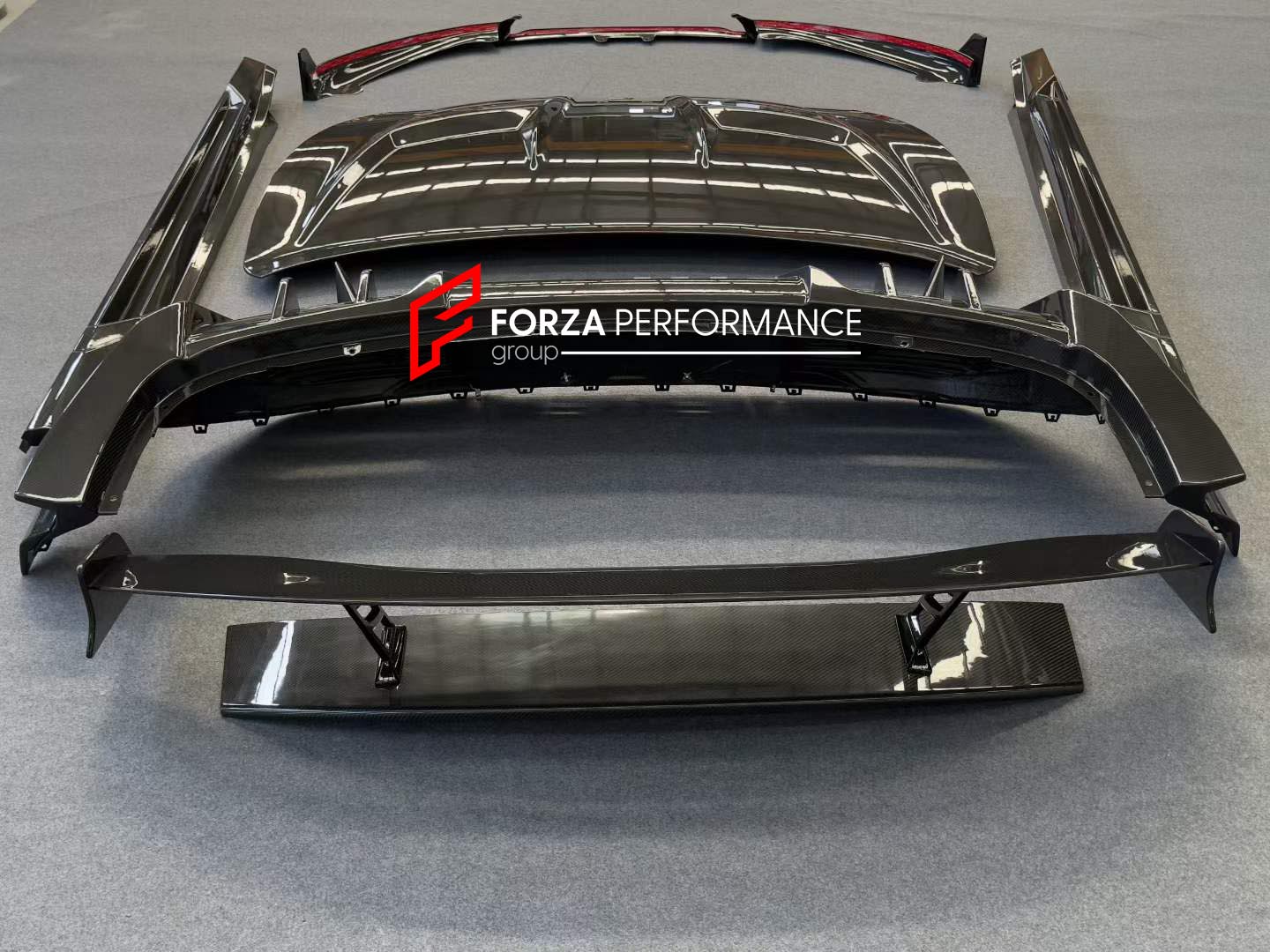 DRY CARBON REAR SPOILER WING for XIAOMI SU7 2024+ FORZA PERFORMANCE custom fit buy CGW style design