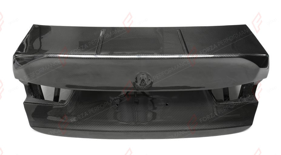 DRY CARBON REAR TRUNK COVER CSL STYLE for BMW M3 G80 2021+
Set includes:

Rear Trunk Cover
Material: Dry Carbon

NOTE: For M3 only. Professional installation is required.