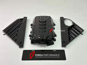 DRY CARBON REAR WINDOW REPLACEMENT ENGINE COVER for CHEVROLET CORVETTE C8 STINGRAY 2020+ Forza Performance Custom fit
Set includes:

Rear Window Replacement Engine Cover
Material: Dry Carbon

NOTE: Professional installation is required.