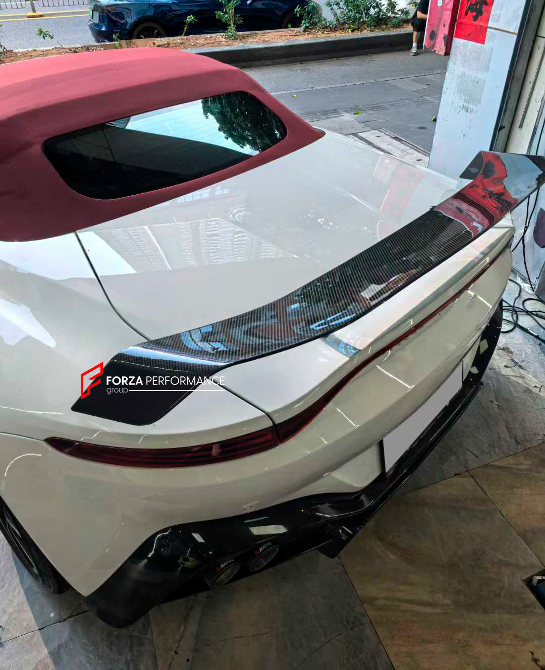 DRY CARBON REAR WING SPOILER for ASTON MARTIN VANTAGE V12 AM6 2022 - 2