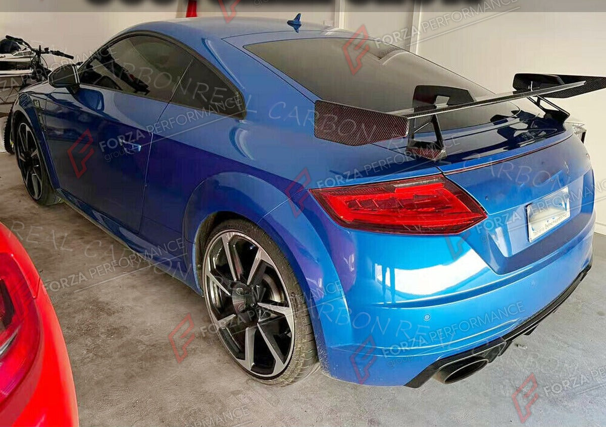 DRY CARBON REAR WING SPOILER for AUDI TT TTS TTRS COUPE 2015 - 2020 FORZA PERFORMANCE Custom Fit
Set includes:

Rear Wing Spoiler
Material: Dry Carbon

NOTE: Professional installation is required.

Why “Contact Us for Pricing”?
We don’t display fixed prices because our goal is to offer you the most competitive deal possible. Product costs often decrease over time, and by requesting a quote, you’ll receive our most up-to-date price on market.

SECURED PAYMENT METHODS
PayPal (+4.4% fee)
Visa / Mastercard / Am
